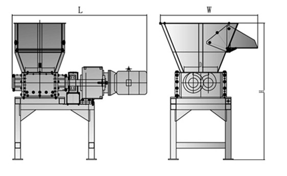 小型雙軸撕碎機(jī)